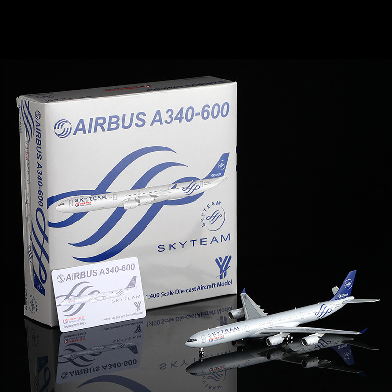 YY Wings1/400 China Oriental Airlines A340-600 Metal Airliner Aircraft รุ่น B-6053 Days Union