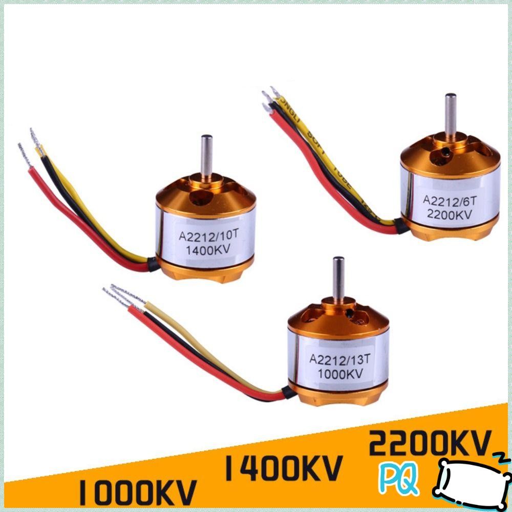 PQ A2212 มอเตอร์, 1000KV 1400KV 2200KV โลหะมอเตอร์ไร้แปรง,คุณภาพสูง Outrunner มอเตอร์สําหรับ RC เครื่องบิน Multi-copter