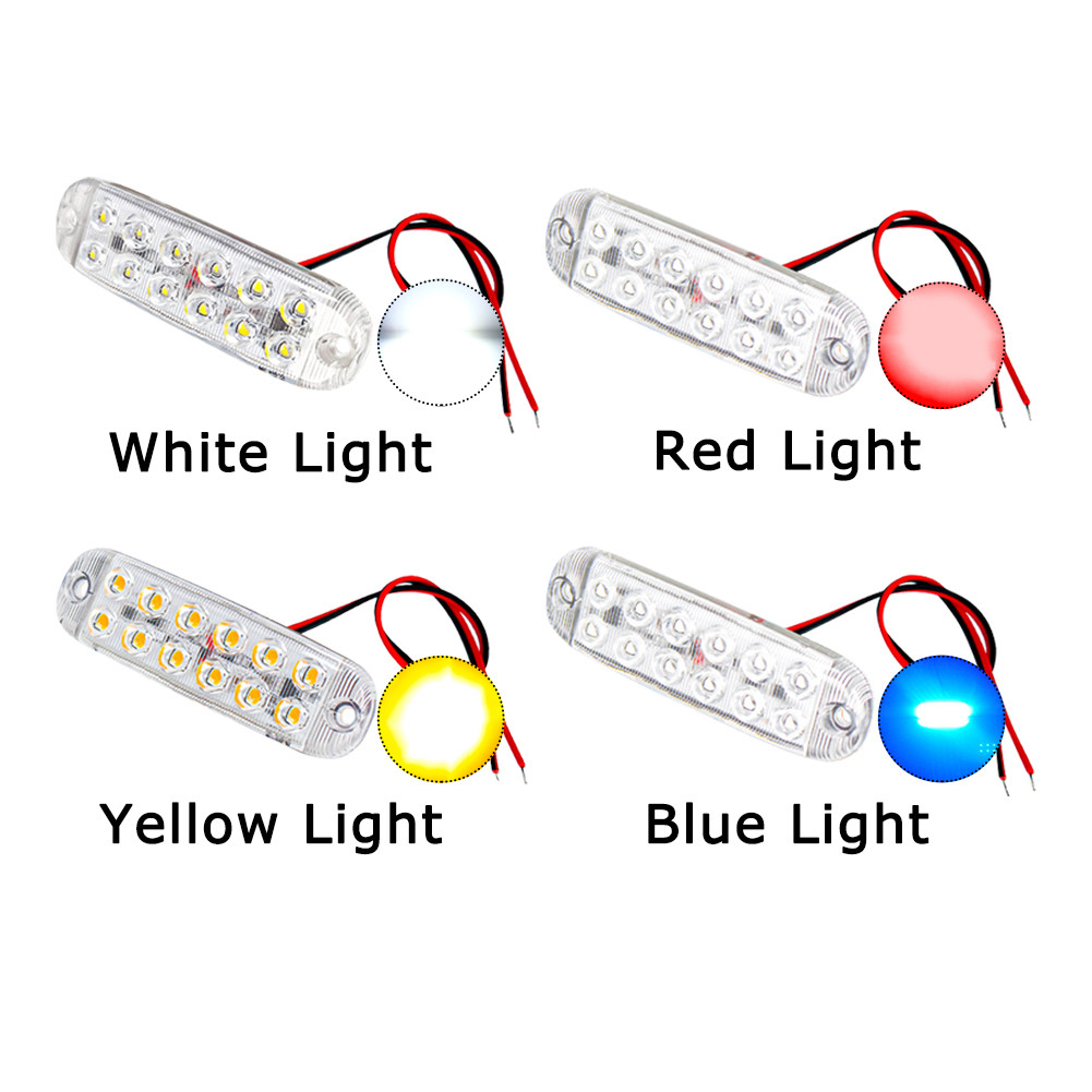 ไฟแฟลช 12 SMD 12-80vโวลต์(1ชิ้น) รถยนต์ มอไซค์ LED กระพริบ โคมไฟเตือน ไม่ร่วมไฟเลี้ยว - รูปที่ 6