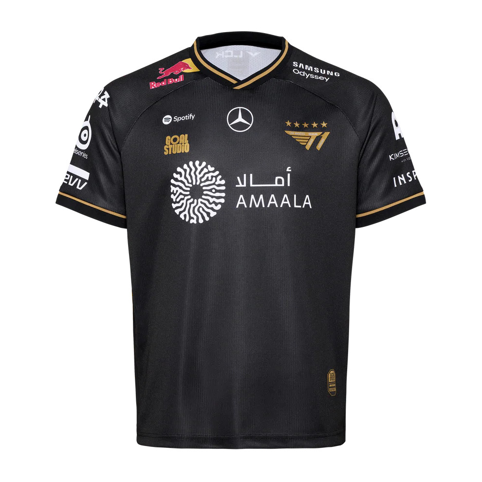 2025 T1 Worlds Uniform Jersey LOL Esports Team Faker เสื้อยืด