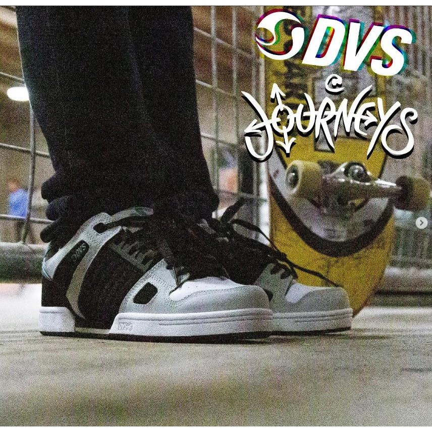 รองเท้าขนาดใหญ่สไตล์ใหม่ DVS รองเท้าสเก็ตบอร์ด Retro ลิ้นหนาทนต่อการสึกหรอ Shock-Absorbing Outsole O