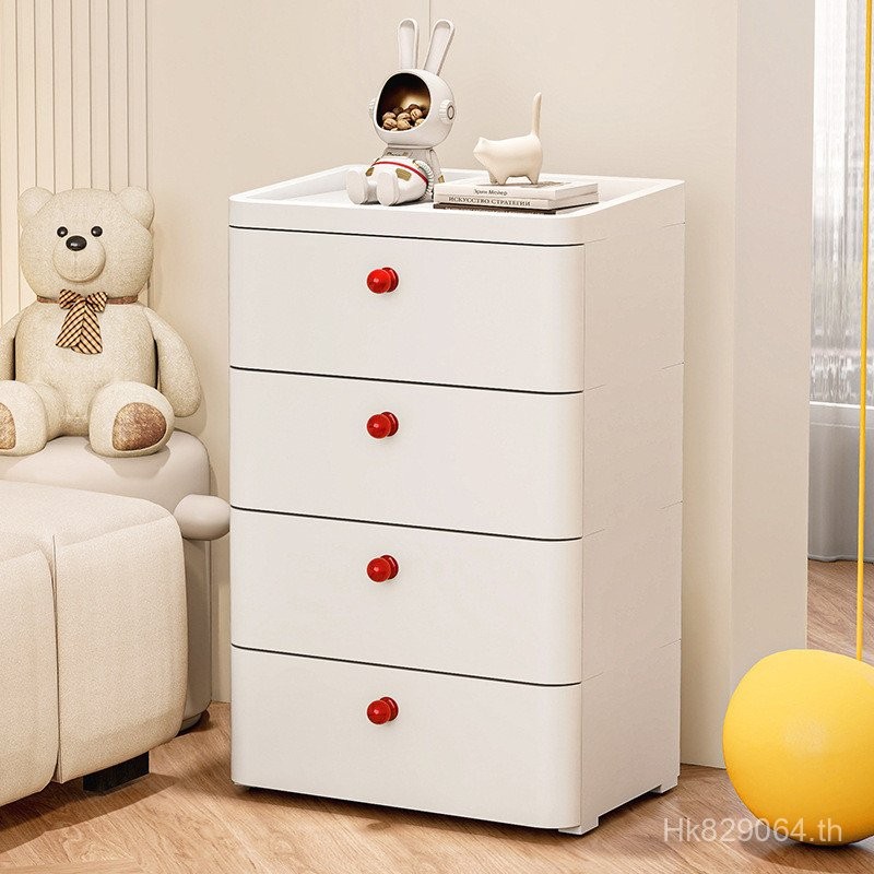 Locker ห้าลิ้นชักกล่องเตียงในครัวเรือนลิ้นชักขนมห้องนั่งเล่น Dopamine Multi-Layer หนา Locker Storage