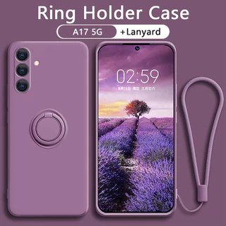 เคส Samsung A17 5G 4G A56 A36 A26 A16 A06 โทรศัพท์มือถือซิลิโคนกันกระแทกพร้อมแหวนแม่เหล็กสําหรับ