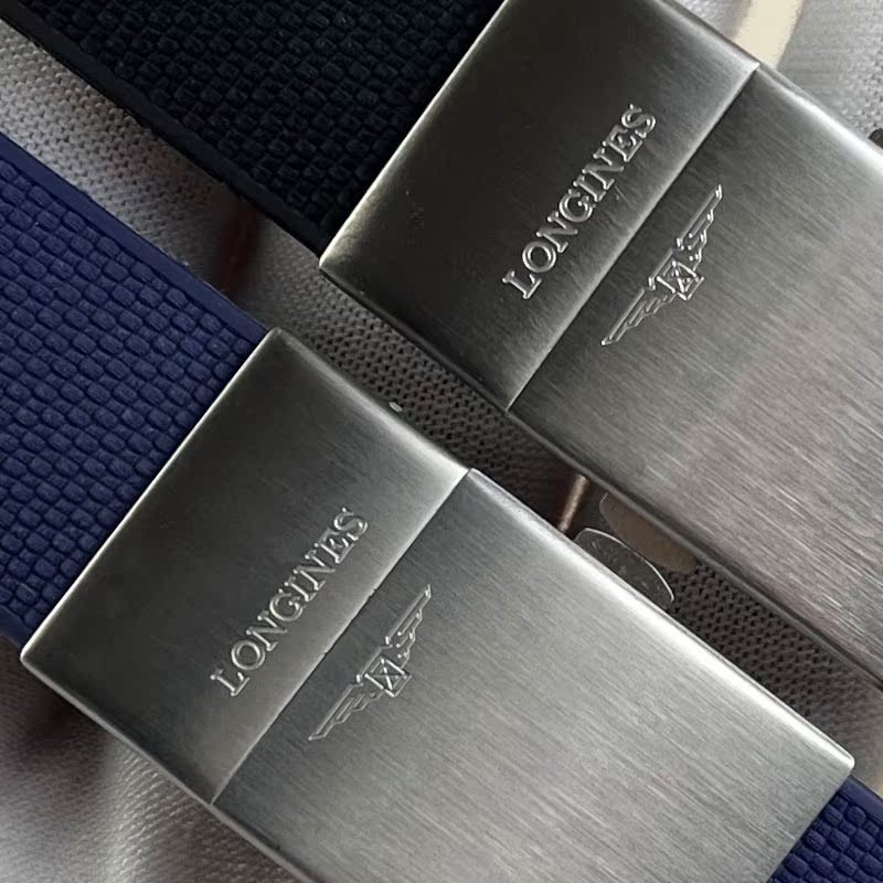 Langqin Concas Original เทปยางดําน้ําซิลิโคนสายรัดพับหัวเข็มขัด L3 781 782 ชาย 19 มม.