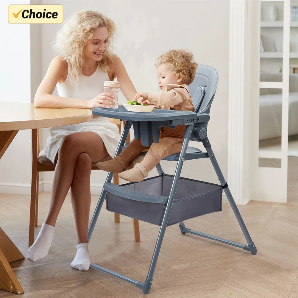 4 In 1 Convertible Baby High Chair เก้าอี้พับทารกเก้าอี้โยกแบบพกพา Feeding และ Eating Seat Highchair