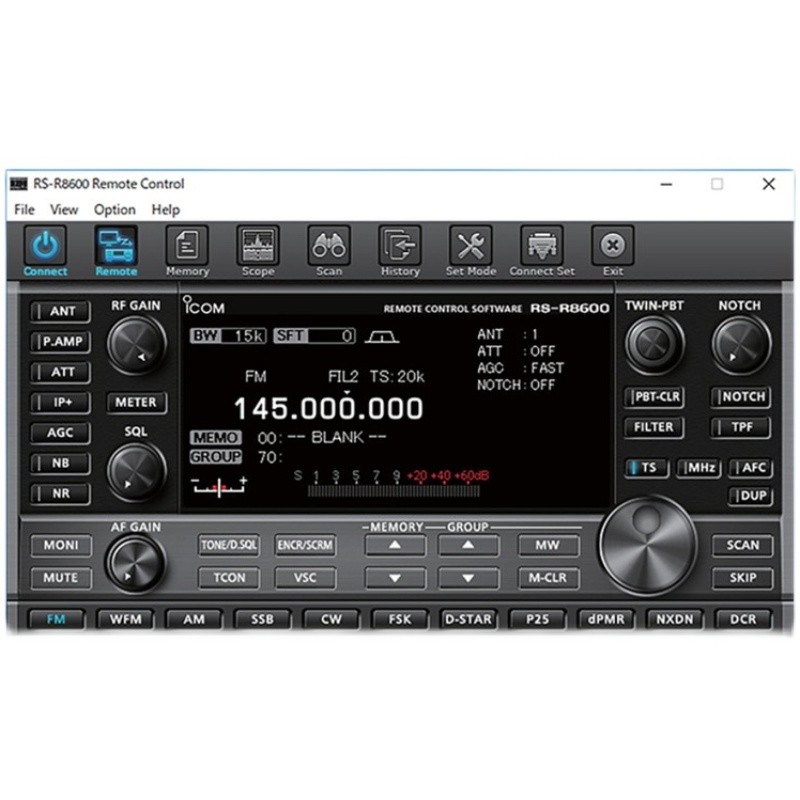 ซอฟต์แวร์ควบคุม IC-8600 RS-R8600TN1110