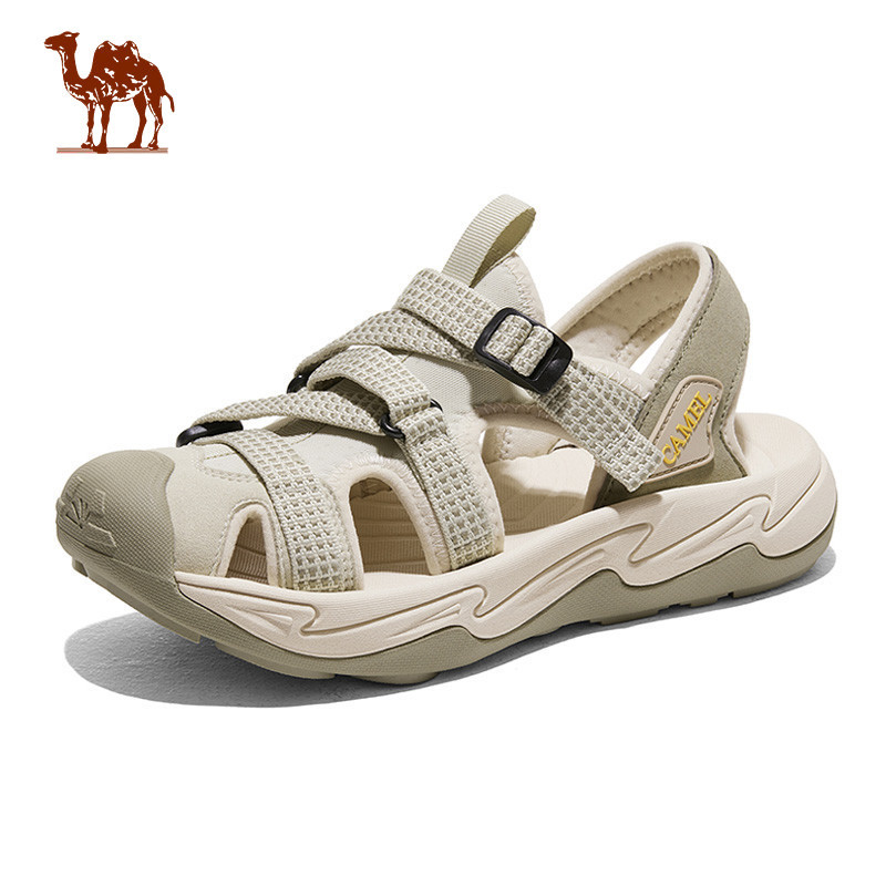 CAMEL CROWN รองเท้าแตะชายหาดสําหรับผู้ชายรองเท้าแตะลุยน้ํากันลื่นกลางแจ้ง