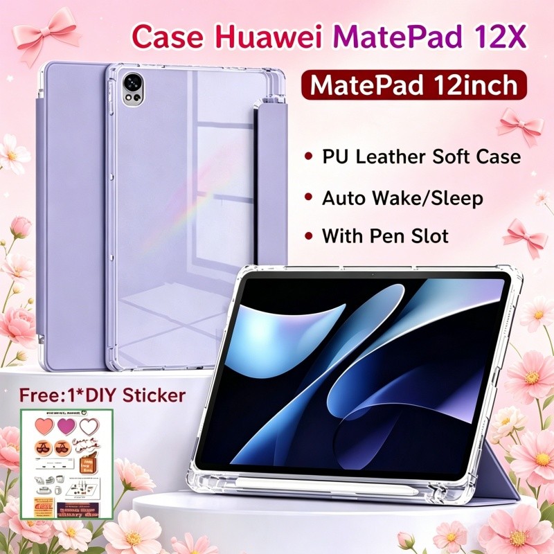 สําหรับ Huawei MatePad 12X กรณีขาตั้งแม่เหล็กสมาร์ทซิลิโคนสําหรับ HUAWEI MatePad 12X 12 นิ้วสมาร์ทกร