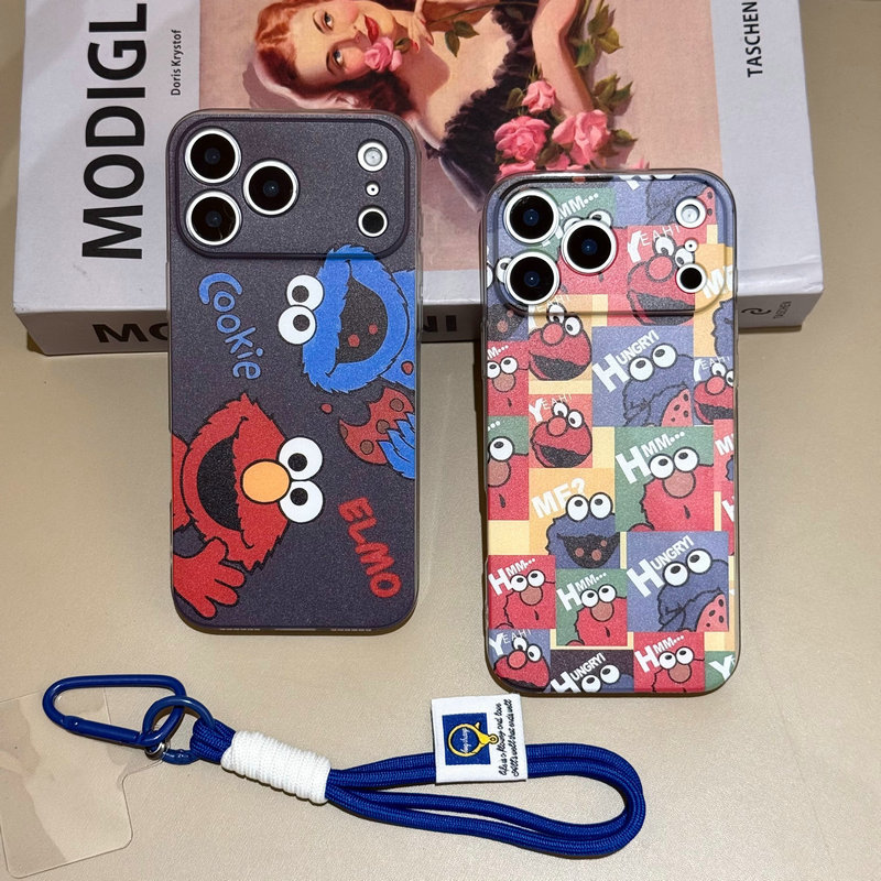   IPhone 17promax เคสเชือกสร้อยข้อมือสตรีทการ์ตูนน่ารัก i18 i18pro max เคสป้องกัน TPU รวมทุกอย่าง