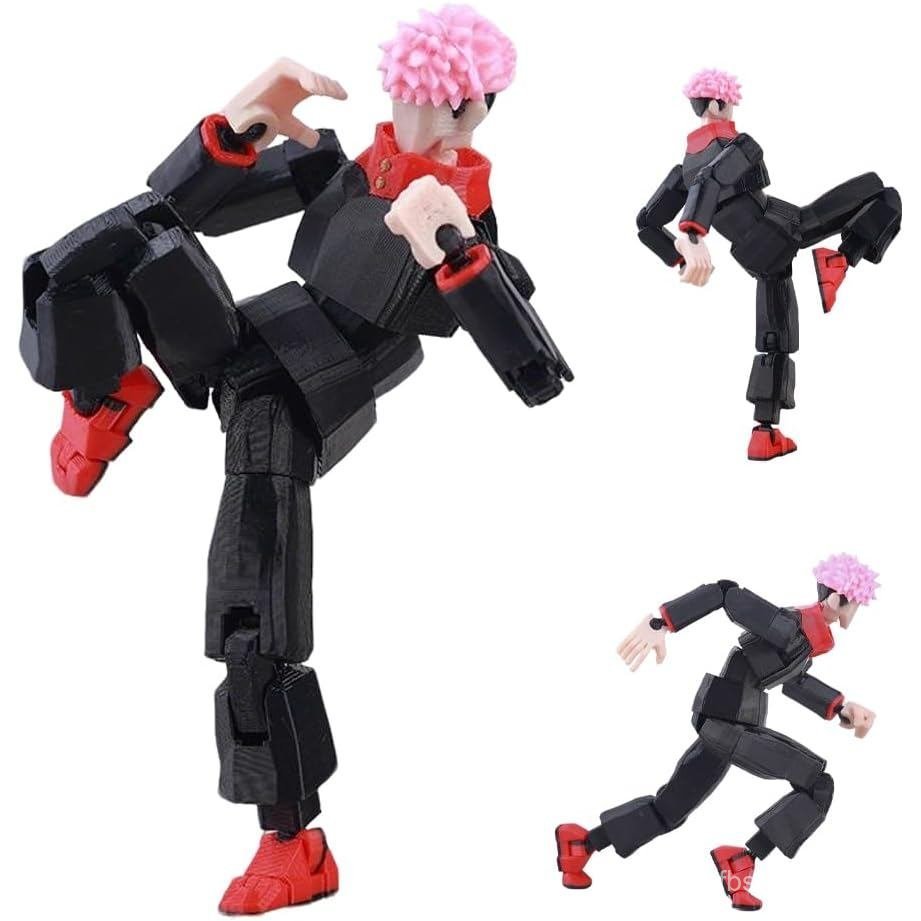 JJK รูป Itadori Yuji Action Figure Gojos Eto Suguru 3D พิมพ์Figurine, Movable Joints เปลี่ยน Prats, 