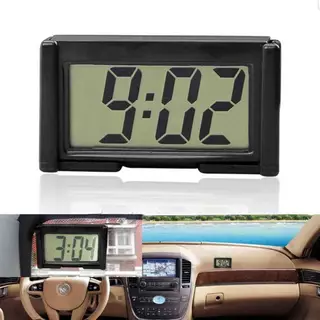 HabitatPort Mini Digital Car Clo หน้าจอขนาดใหญ่แผ่นกาวฟรีรวมแดชบอร์ดอิเล็กทรอนิกส์ Clo สําหรับการติดตั้ง Qui th