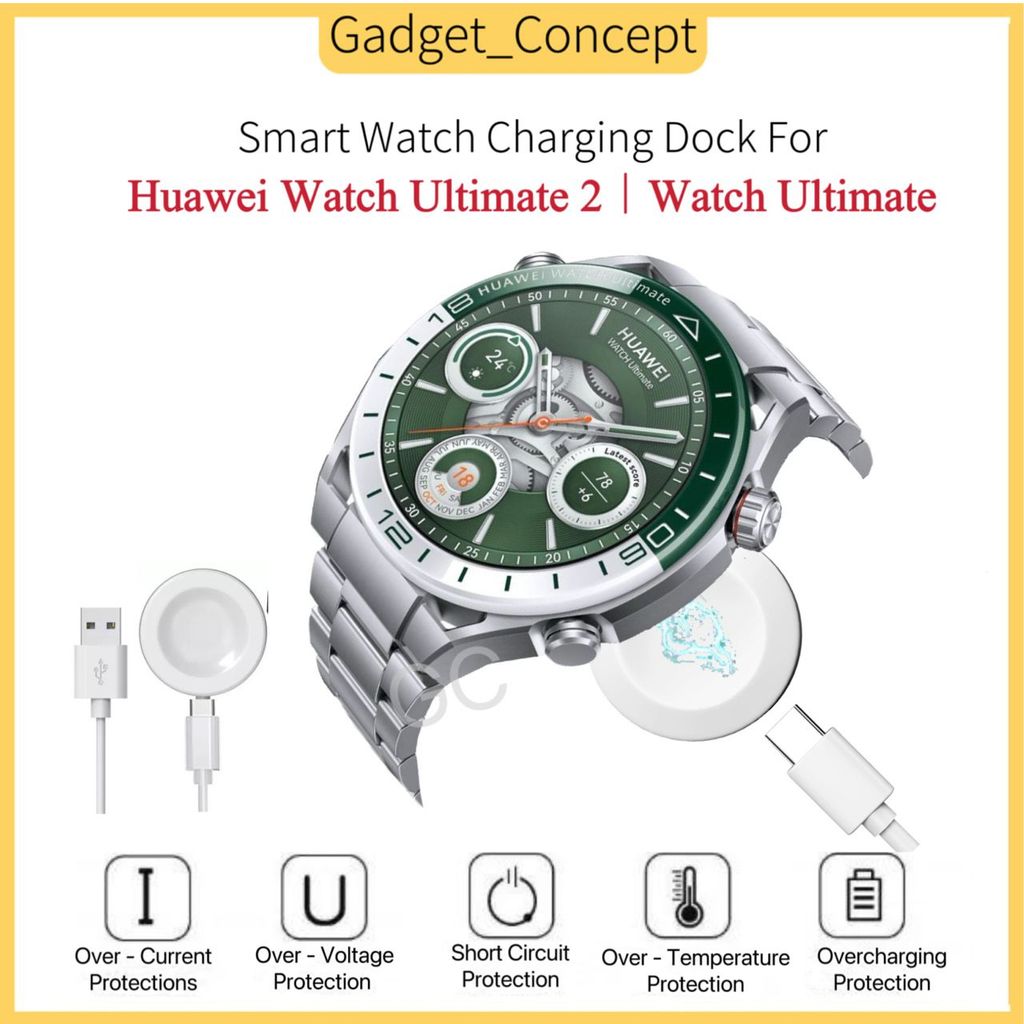 เครื่องชาร์จสําหรับ Huawei Watch Ultimate 2 / Watch แท่นชาร์จไร้สายแบบแม่เหล็ก
