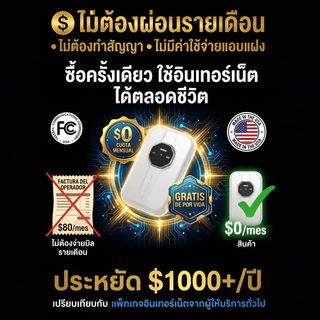 🔁เชื่อมต่อหลายอุปกรณ์🔁 ฮอตสปอตพกพา/เราเตอร์ 4G LTE ขนาดพกพา/เราเตอร์ไร้สายสำหรับเดินทาง รองรับซิมการ์ด ความเร็ว 4G รวดเร็วทันใจ