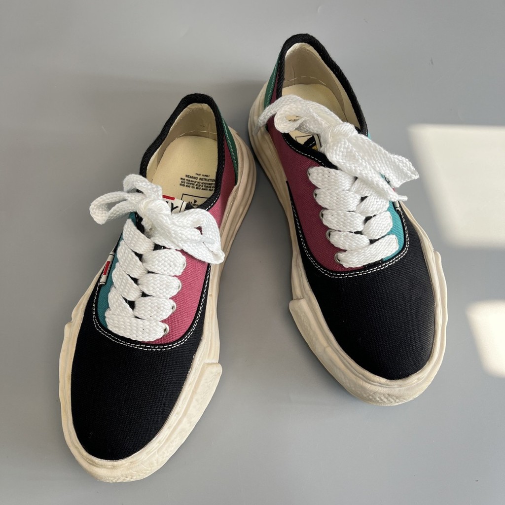 MMY Mihara Kangyu รองเท้าผ้าใบหนาSoled All-Match สบายสีจับคู่ Dissolv