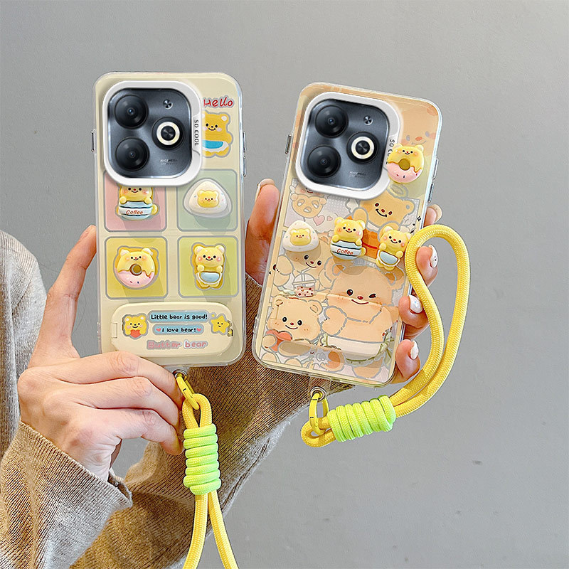 เคส Tecno Spark go 2024 ,Tecno Spark 20 ,Tecno Spark 20C , Pop 8 เคส with a Bracelet เคส hard BB-CYJ