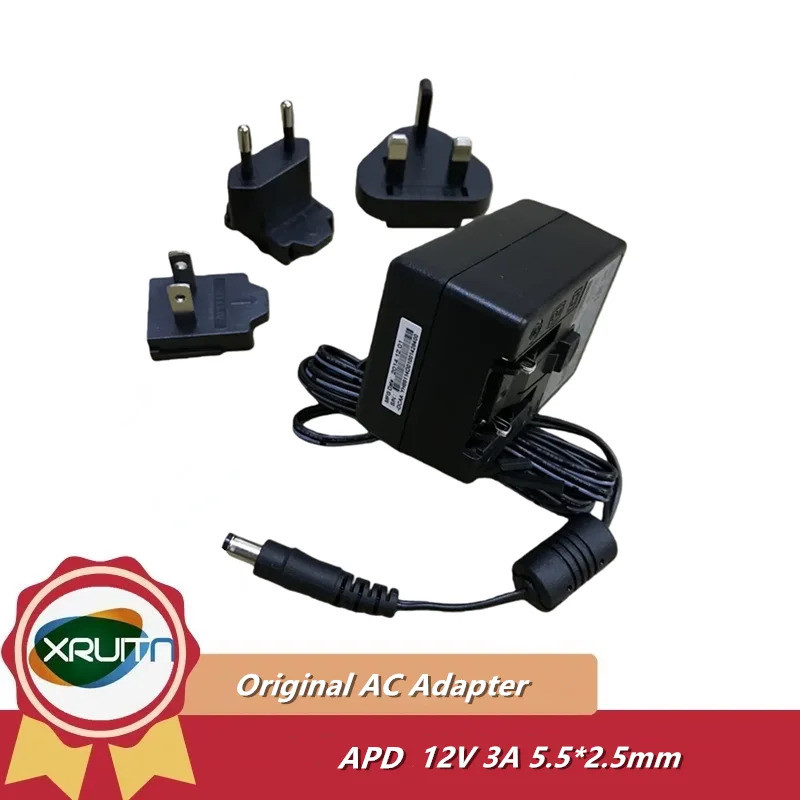 Original AC Adapter Charger สําหรับ APD 12V 3A 36W 5.5x2.5 มม.WA-36A12R WA-36A12 Monitor แหล่งจ่ายไฟ