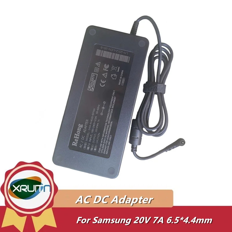 ใหม่ 140W AC/DC อะแดปเตอร์ 20.0V 7.0A แหล่งจ่ายไฟสําหรับ Samsung LCD TV และ Monitor จอแสดงผล Charger