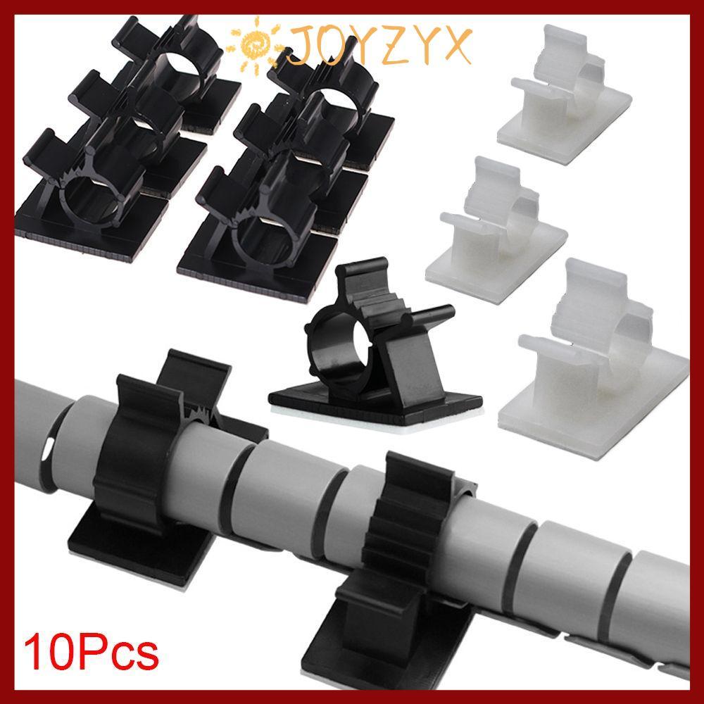 CODJOYZYX 10 ชิ้น Fixer Holder ใช้งานได้จริง Self-กาว Fastener Sticky Buckle Line