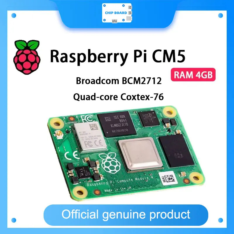 Original Raspberry Pi CM5 RAM 2GB/4GB/8GB/16G WIFI EMMC Broadcom BCM2712 Dual 4K Output + HDR 800MHz