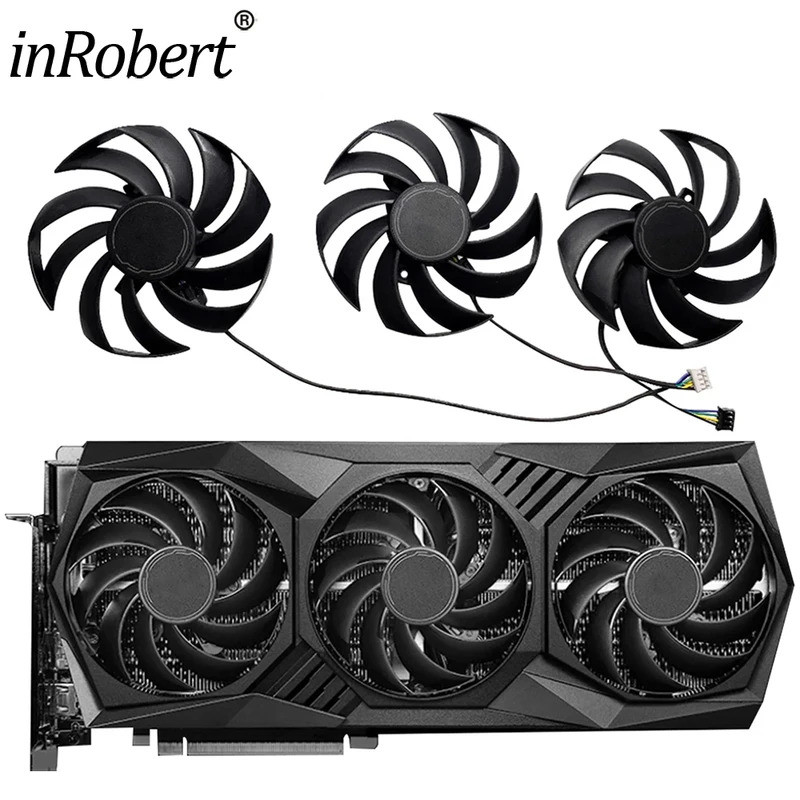 *RTX 3090 ti 90 มม.PLD09210S12HH การ์ดพัดลมระบายความร้อนสําหรับ MSI RTX3090ti 24GB สีดํา TRIO กราฟิก