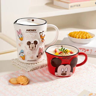 [DISNEY]ถ้วยตวงเซรามิกรูปมิกกี้เมาส์/วินนี่เดอะพูห์ สำหรับนม อาหารเช้า และการทำขนม [DK]