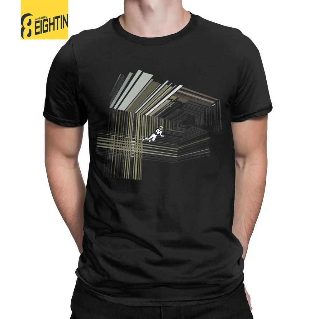 Hipster Interstellar นักบินอวกาศวิทยาศาสตร์ Fiction เสื้อยืดผู้ชายรอบคอ 100% Cotton T เสื้อ Galaxy แ