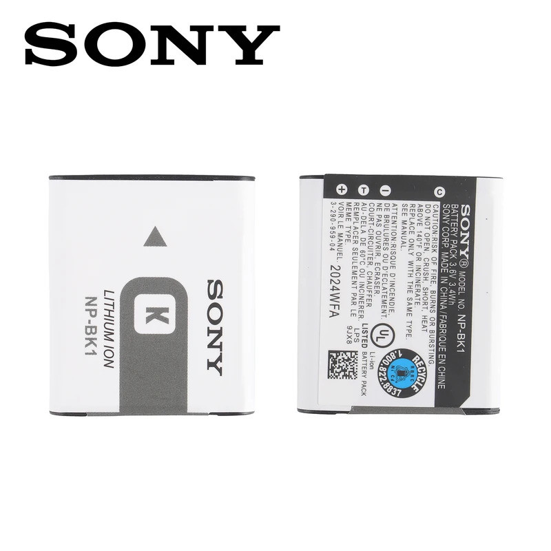 Original NP-BK1 NPBK1 สําหรับ SONY S780 S950 S980 W190 W370 W180 DSC-S950 BK1 FB1 แบตเตอรี่กล้อง