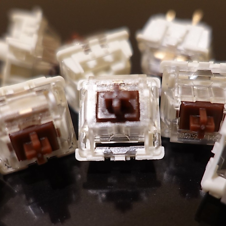 [Tactile] สวิตช์ Gateron Brown SMD รองรับ RGB สวิทช์คีย์บอร์ดสองจังหวะมีแรงต้าน มีบริการ Lube