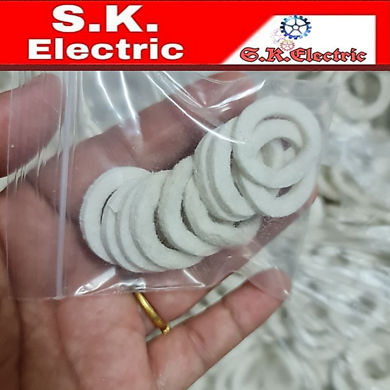 ผ้าสักหราดซับน้ำมันพัดลม10ชิ้น แบบหนาราคา49บาทอะไหล่พัดลม ใช้กับพัดลมขนาด 12/14/16/18/22 นิ้ว ทุกรุ่นทุกยี่ห้อ ชนิดหนา
