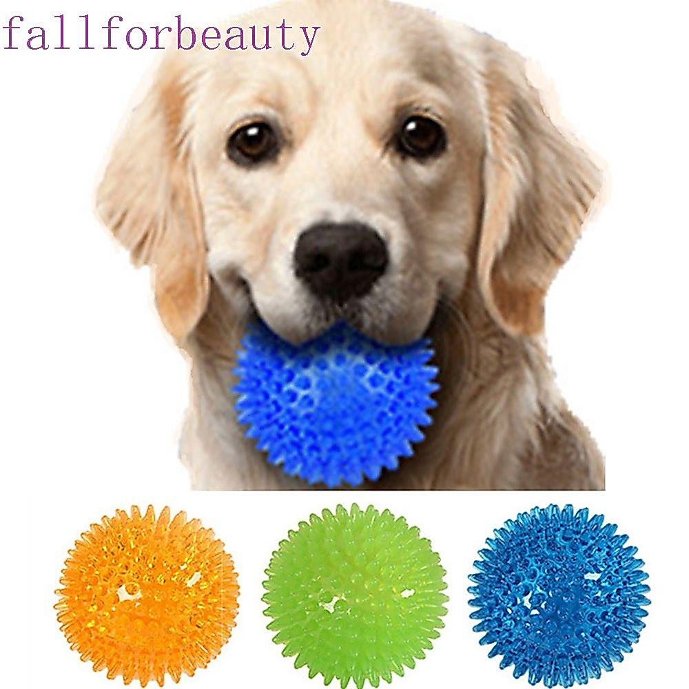 Fallforbeauty ลูกบอลยางรูปเม่นปลอดสารพิษหลายสีสันขนาดใหญ่ของเล่นสําหรับสัตว์เลี้ยงสุนัข