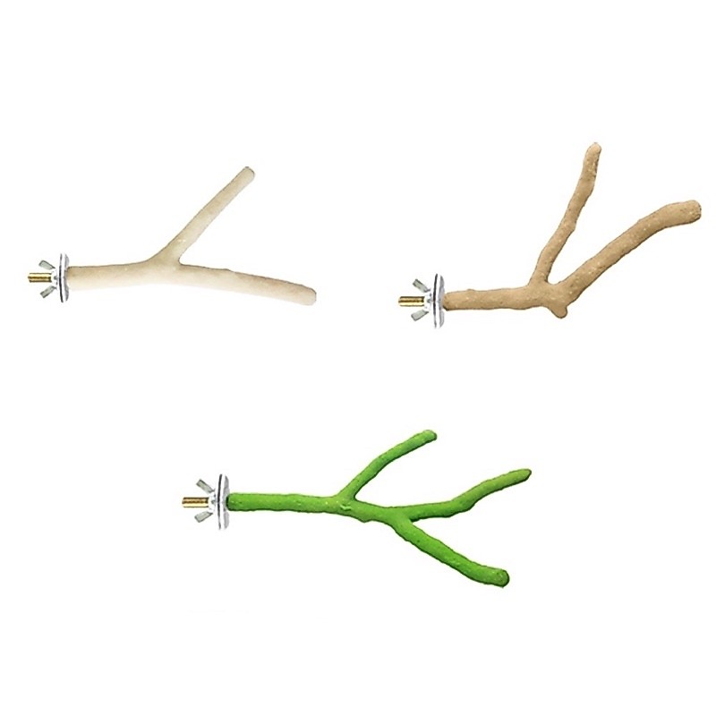 Classica P100 คอนลับเล็บนก แบบยึดกรง ทำจากไม้ธรรมชาติ คละแบบ ยาว 20-28cm หนา 1-2cm