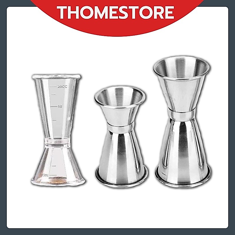 20MLจิ๊กเกอร์ จิกเกอร์ พลาสติก แก้วตวงน้ำเชื่อม ถ้วยตวงเหล้า Plastic Jigger