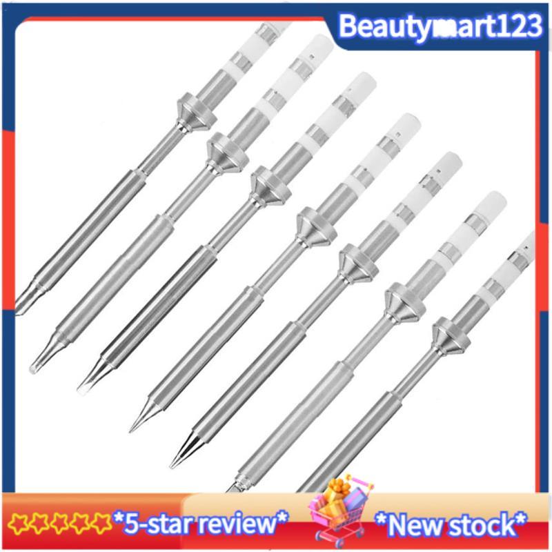 BMTS100 ชุดหัวแร้งบัดกรี, Mini Tips Replacement 7 ชิ้นสําหรับ TS100/TS101 หัวแร้ง