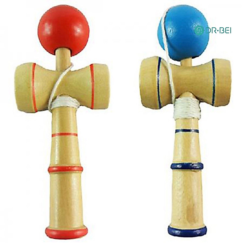 Dr BEI ของเล่นเด็ก เกม Kendama Ball แบบไม้ สไตล์ญี่ปุ่นดั้งเดิม