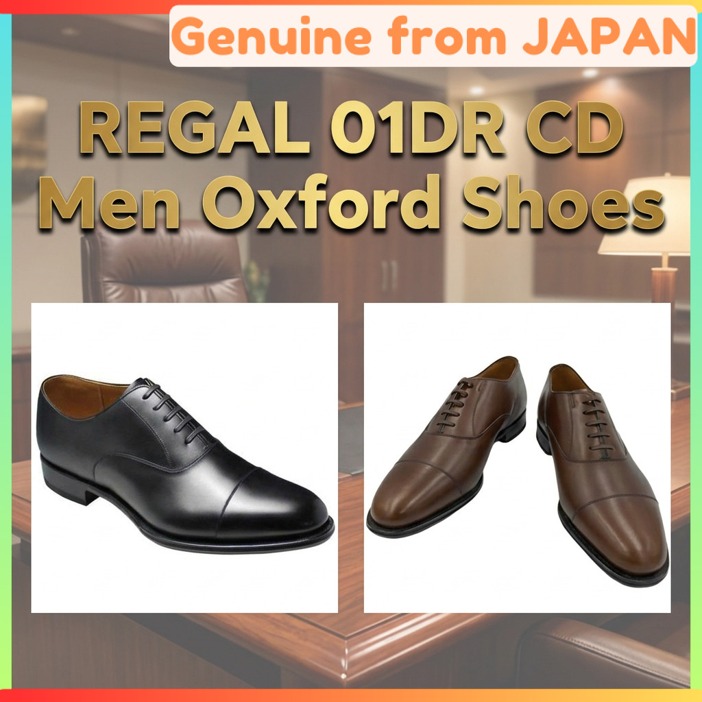 REGAL 01DR CD Men Oxford Shoes Straight Tip Genuine Leather Sole Goodyear Welted Made in Japan