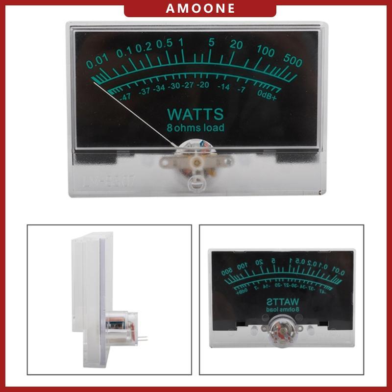 AMOONE เครื่องวัดระดับ VU 12-16V พร้อมไฟแบ็คไลท์ DB-Meter เครื่องวัดระดับเสียง