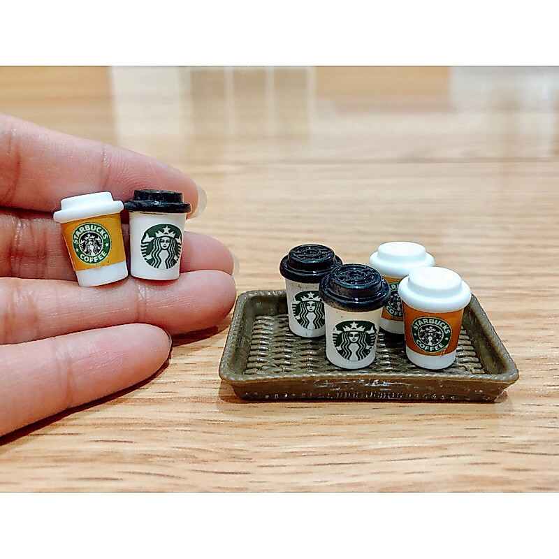 โมเดลแก้วกาแฟร้อน ชาร้อน ขนาดจิ๋ว สูง 1.7 cm. ราคา/ชิ้น