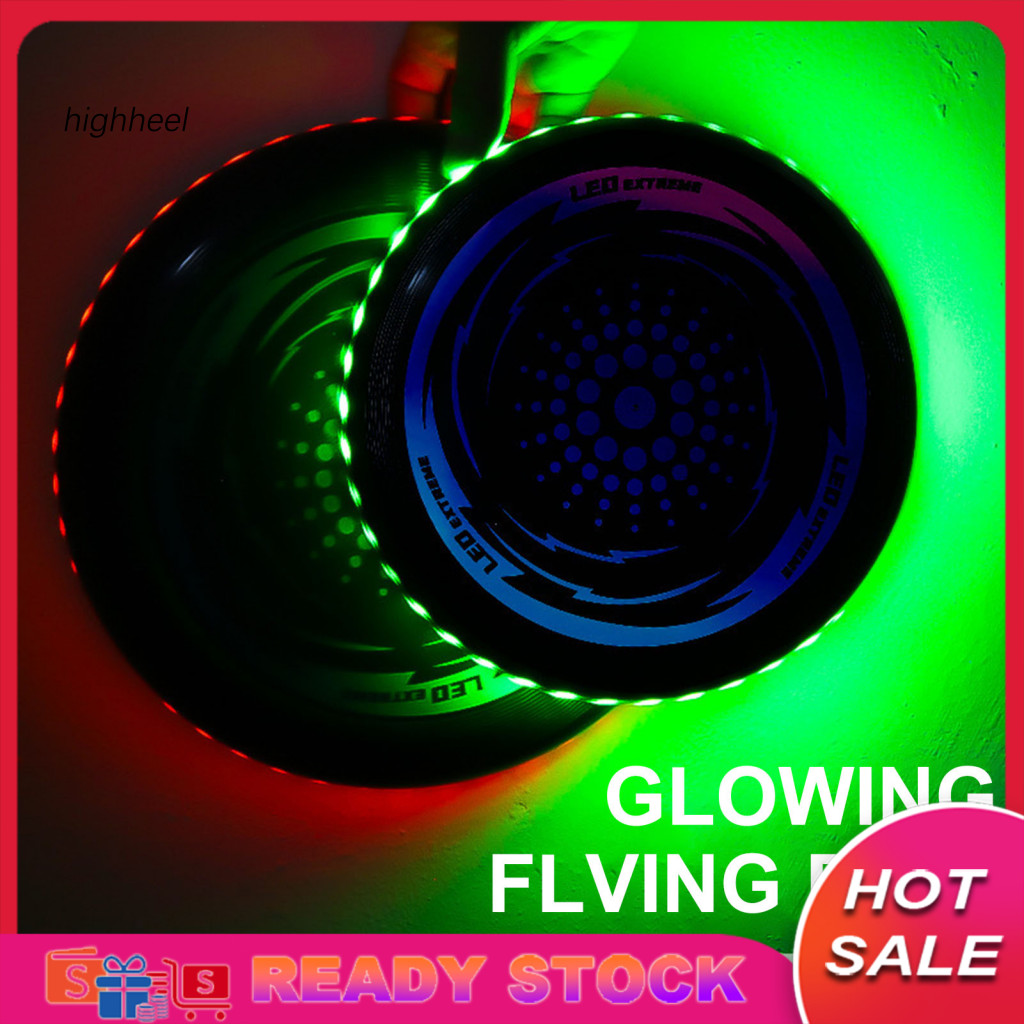 [คลังสินค้าพร้อม] Pe Flying Disc Smooth Flight Flying Disc เด็ก Led Flying Disc ของเล่น – Light-up จ
