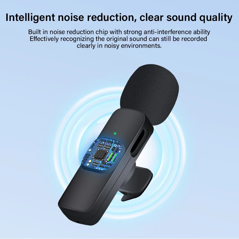 ไมโครโฟนไร้สาย Wireless Microphone แบบหนีบปกเสื้อสำหรับสมาร์ทโฟน thumbnail 9