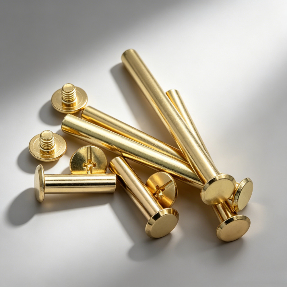 Copper-Plated Child-Mother Rivets Butt Screws อัลบั้มภาพ Ledger Nails M5