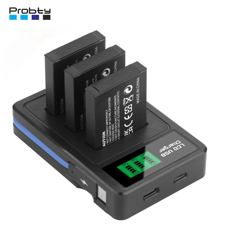 SLB-10A SLB 10A แบตเตอรี่ + เครื่องชาร์จสามช่องสําหรับ Samsung WB750 WB800F WB850F WB1100F WB2100 ES
