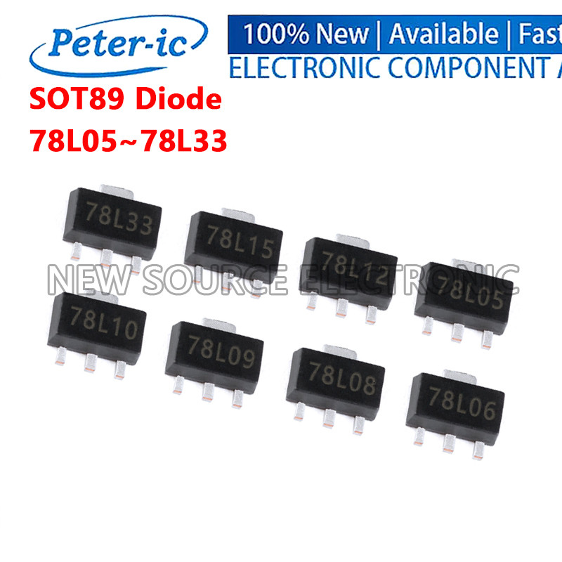 (10-50 ชิ้น) 78L05 78L06 78L08 78L09 78L10 78L12 78L15 78L33 SOT89 SMD แรงดันไฟฟ้าเสถียร D