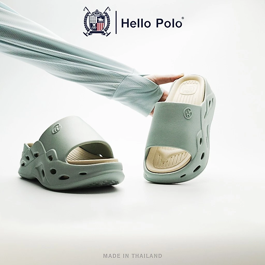 Hello Polo รองเท้าแตะเพื่อสุขภาพ พื้นถอดได้ สามารถซัพพอร์ตอุ้งเท้า ดีไซน์สวยระบายอากาศดี รุ่น HP8066
