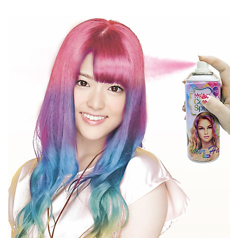 พร้อมส่ง สเปรย์สีผมขนาด 120 มล. สเปรย์สีผม ชั่วคราว สระล้างออกง่าย สีติดทน เปลี่ยนสีผมแบบใช้แล้วทิ้ง