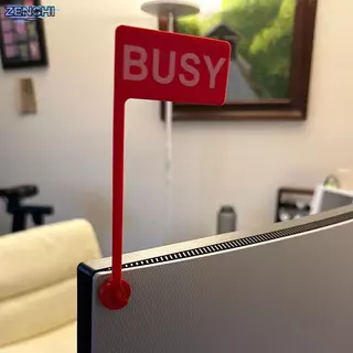 [Zen-t] Fun Office Busy Flag On Call Sign ของขวัญบ้านสร้างสรรค์สําหรับมืออาชีพที่ยุ่งและคนงาน