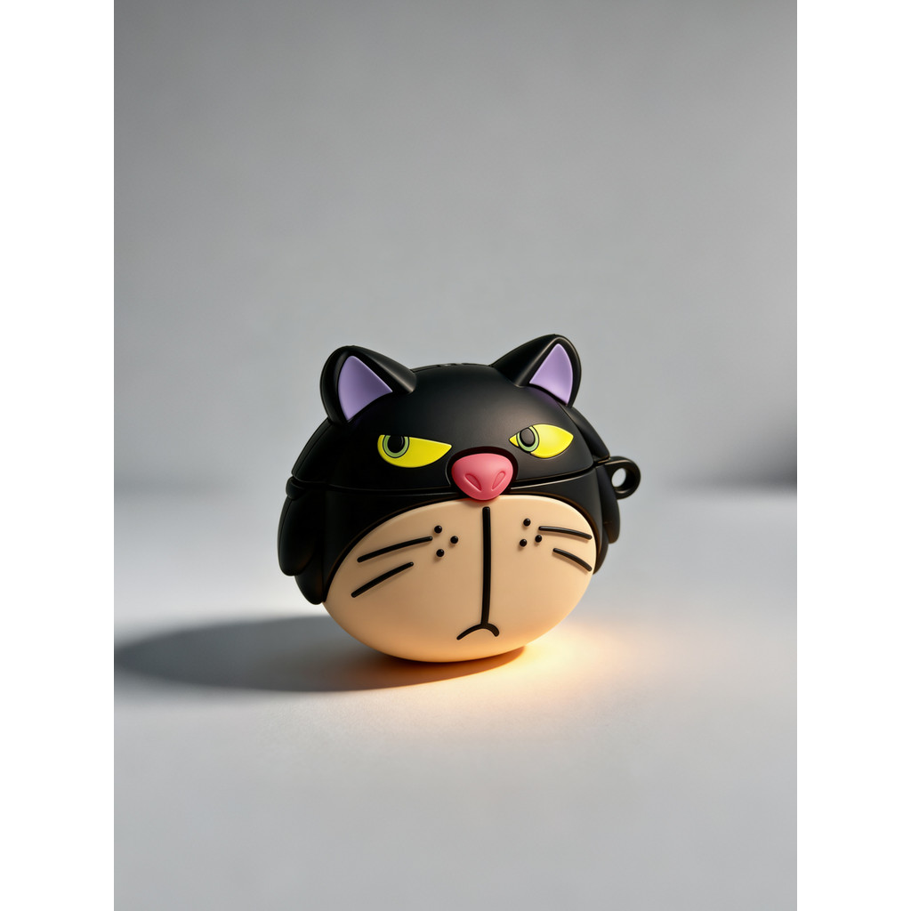 Lucifer Cat Head เหมาะสําหรับ airpodspro3 กรณี Apple airpods4 หูฟัง pro 12th Generation Shell 3rd Ge
