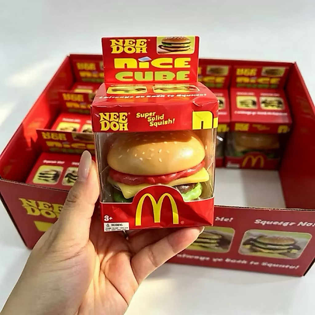 สกุชชี่ยกบล๊อคแฮมเบอร์เกอร์ ยก box 12 จุ่ม พร้อมส่งจากไทยบีบนุ่มนิ่ม❤️❤️🌈