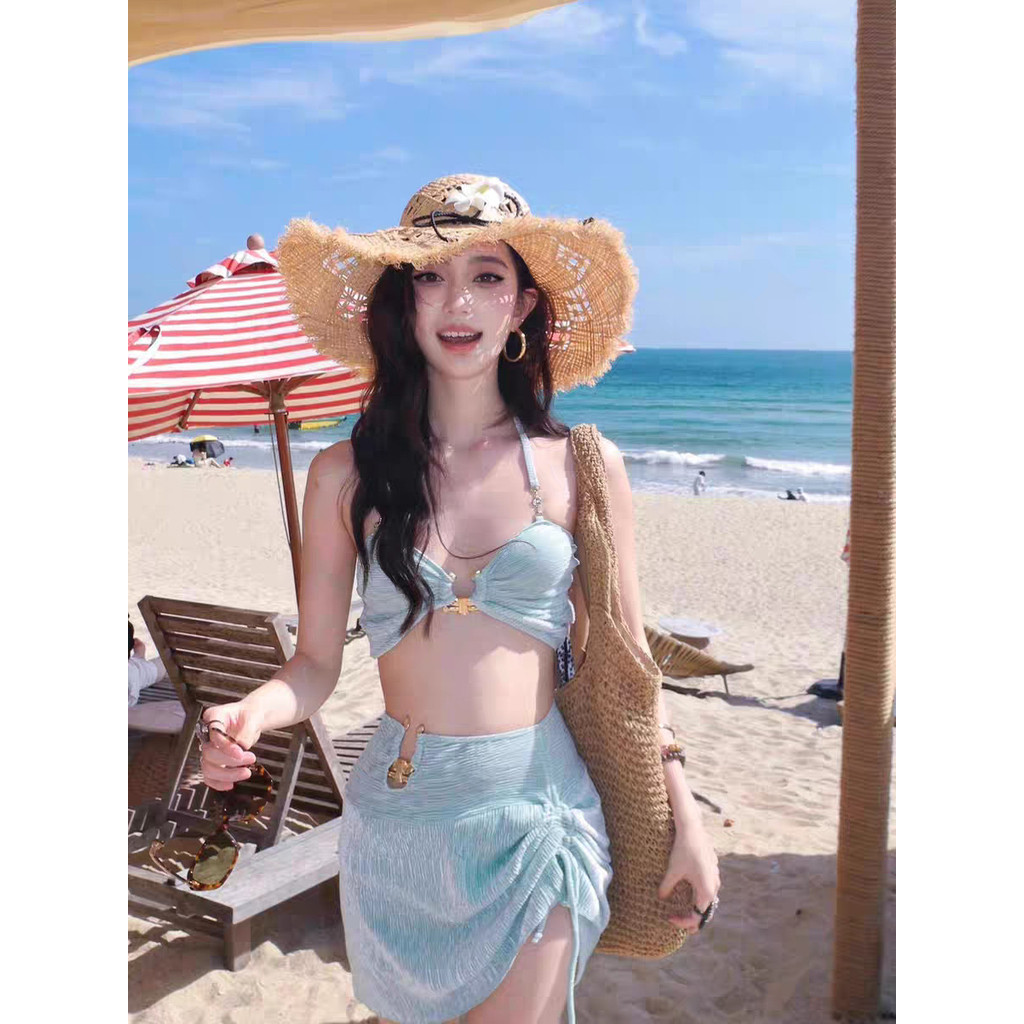 2025 Mint Mambo Seaside Split ชุดว่ายน้ําบิกินี่ 2025 New Mint Mambo Advanced Texture20260627