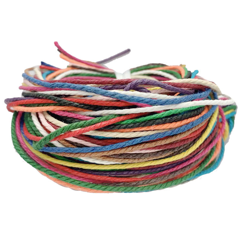 1.5 มม. 3 Strands Cotton Wax Rope Bundle 80 M กระดาษ Wax Rope Wax Country 70 M Bundle