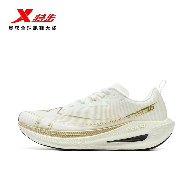 XTEP/Tep One- Piece Molding Fifth Generation 丨 รองเท้าวิ่งรองเท้าผู้ชาย Breathable Shock Absorption 